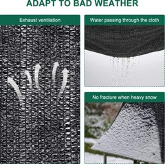70% Shade Cloth Anti-Aging Sun Mesh UV Resistant Net Sunblock Plant Garden Tarp