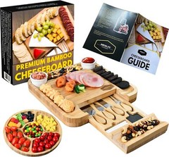 Charcuterie Board Set – Cheese Board for Serving – House Warming Gift Set