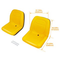 (1) Yellow Seat For John Deere 4X2 4X4 Gator XUV 620i 850D PU #VG11696 #AM121752