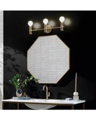 KICHLER Torche 24.25 in. 3-Light Champagne Bronze Modern Bathroom Vanity Light