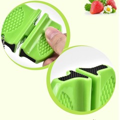 1pc Mini Ceramic Rod Tungsten Steel Knife Sharpener Two-stage Butterfly Type