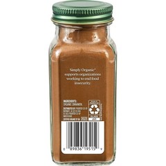 Simply Organic Organic Ground Ceylon Cinnamon, GMO Free 2.08 oz Bottle