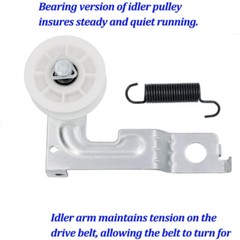 For LG Kenmore Dryer Drum Maintenace Repair Kit Rrum Roller+Belt+Idler Pulley US