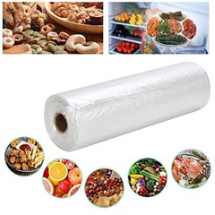 4 Rolls 12″x20″ Plastic Produce Bag on a Roll Clear Food Vegetable Storage Bags