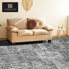 Vintage 6′ x 9′ Washable Area Rug – Stylish Indoor Rug for Living, Dining or …