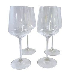 Spiegelau White Wine Glass Set of 4 Crystal Stemware Open Box Vin Blanc NICE!