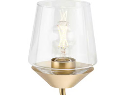 Progress Lighting Avec 24.25 in. 3-Light Brushed Gold Contemporary Bath Vanity