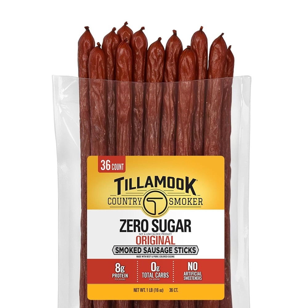 Tillamook Country Smoker – Hunter’s Sausage Meat Sticks 36 ct Bulk-USA