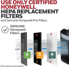 Honeywell InSight HEPA Air Purifier – Black, HPA5300B True HEPA, Activated Carbo