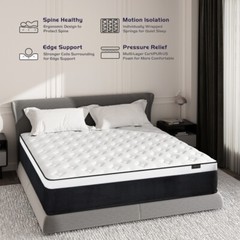 12″ Mattress Twin Full Queen King Size Innerspring Foam Mattress in a box CHEVNI