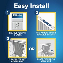 20x25x5 AC Furnace Air Filter, MPR 700, MERV 8, Fits Trion Air Bear & Carrier…