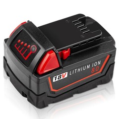 1/10Pack For Milwaukee for M18 Lithium 8 Ah Extended Capacity Battery 48-11-1860