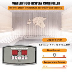 9KW steam Generator Shower ST-135M Sauna Bath Spa Control Humidifier Certificate