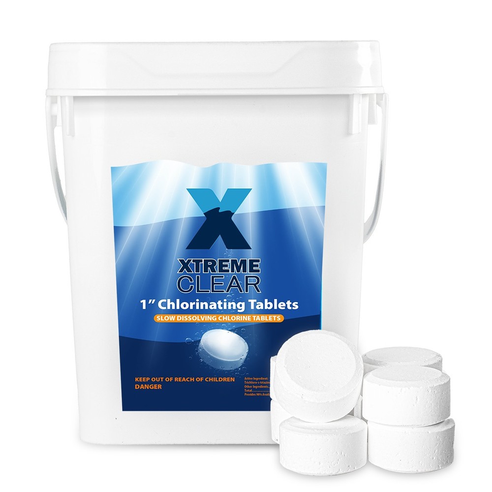 5-Pounds Pool Spa 1″ Chlorine Tablets 5lb Bucket 2L Swimming Pool Spa Hot Tub