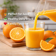 Navel Oranges 4 lb, Sweet Seedless Citrus Fruit, Easy Peel Fresh Juicy Oranges