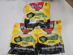 3 Pack D-Con Kills House Mice 1 Refillable + 12 Refill Bait Blocks