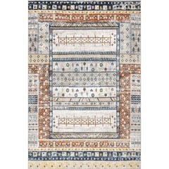 Nuloom Shannon Machine Washable Geometric Tribal Area Rug 4 X 6 Beige