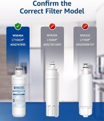Waterspecialist Replacement for LG® LT1000P®, Water and Air Filter, 6 Combo