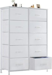10 Drawers Tall Dresser for Bedroom Drawer Dresser with Organizer Storage Drawer