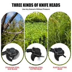 20000mAh Electric Cordless Grass String Trimmer Lawn Edger Weed Wacker Cutter