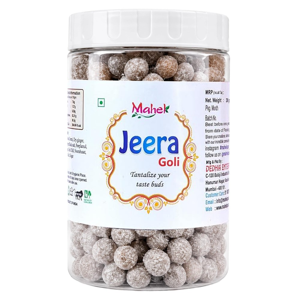 Mahek Jeera Goli 200 GM [After-Meal Digestive Mouth Freshener]