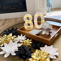 7.88 Inch Light Up Numbers 18 Sign Happy 18th Birthday Party Table Decor