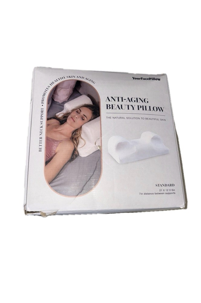 Anti Aging Beauty Pillow Support Sleep Pillow NEW Open Box
