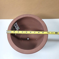 Southern Patio Handmade Kiln-fired Clay Vaso Planters 9.8in -Drainage Hole