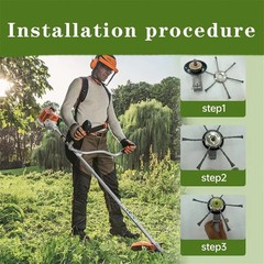 Universal Steel Wire Trimmer Head, Wire Trimming Head for Weedeater, Wire Trimme