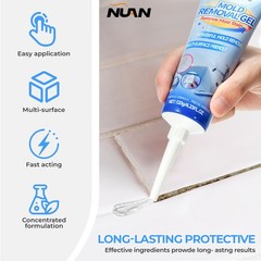 2PCS Mold Stain Remover Power Gel Cleaner for Front Loader Washing Machine Seal