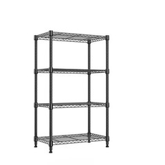 5-Tier Garage Rack Wire Unit Adjustable Storage Shelf Steel Heavy Duty Black 63″