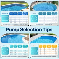 2.0HP Swimming Pool Pump 115V/230V 6800GPH w/ Self-Priming Motor In/Above Ground