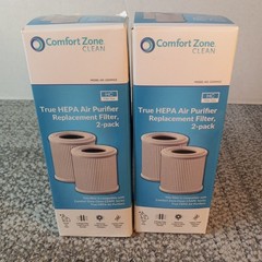 Clean Compact Travel HEPA Air Purifier 3 Speed Dust Dander W 2 Packs Filters