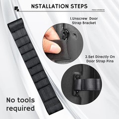 Door Limiting Straps 2PCS Heavy Duty for Jeep Wrangler 1996-2024 1000LB Tensile