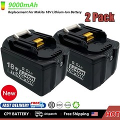 2Pack 9.0Ah For Makita 18V LXT Lithium-Ion BL1820 BL1830 BL1850B BL1860b Battery