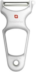 TOOLSWISS Clasinox Stainless Steel Blade Vegetable-Potato Peeler – White – Swiss