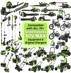 NEW GENUINE OEM MAX PRO GreenWorks GBA80200 80V 2Ah BAB726 Battery 2901302