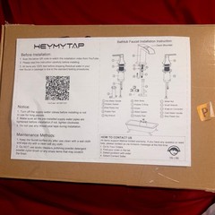 Heymytap Bathtub faucet JLBTF03N Brushed Nickel Unused Original Packaging