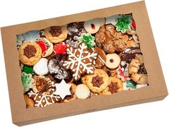 Luxury 12x8x2.5 inch Window Bakery Boxes – 8 Pack for Perfect Treat Presentation