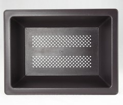 4 Mix 6.25″-10″ Rectangular Plastic Bonsai, Cactus / Succulent Pot – Dark Brown