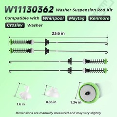 Genuine OEM Whirlpool Washer Suspension Rod Kit W11130362 WTW5000DW2 WTW5000DW3