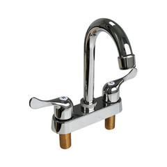 4inch Basin Sink Faucet Plastic Mixer Tap Bathroom RV Sink Faucet Dual Handles