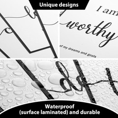 Inspirational 8×10 Wall Décor – 9-Piece Motivational Quote Set for Any Room