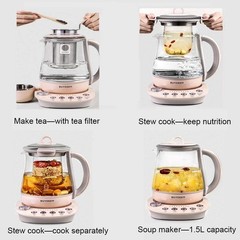 BUYDEEM K2693 Health Pot, Health-Care Beverage Electric Kettle, 1.5 L, Pink