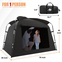 Indoor Privacy Tent Portable Bed Blackout Sleeping Space Canopy for Kids Adults