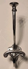 Restoration Hardware RH Bistro Bath Coat Entryway Hook Polished NIckel Silver