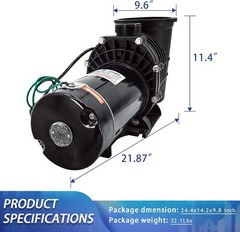 1.5HP for Hayward Swimming Pool Pump Motor In/Above Ground w/ Filter Basket