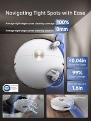 DREAME X40 Ultra White Robot Vacuum 12kPa Hot Water Clean｜Certified Refurbished