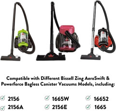Replacement Vacuum Floor Brush for Bissell Zing Bagged/Bagless Canister Vacuums
