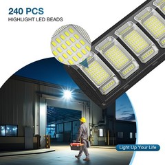 GMOX 100000LM Solar Street Lights Outdoor Dusk to Dawn Waterproof Motion Sensor